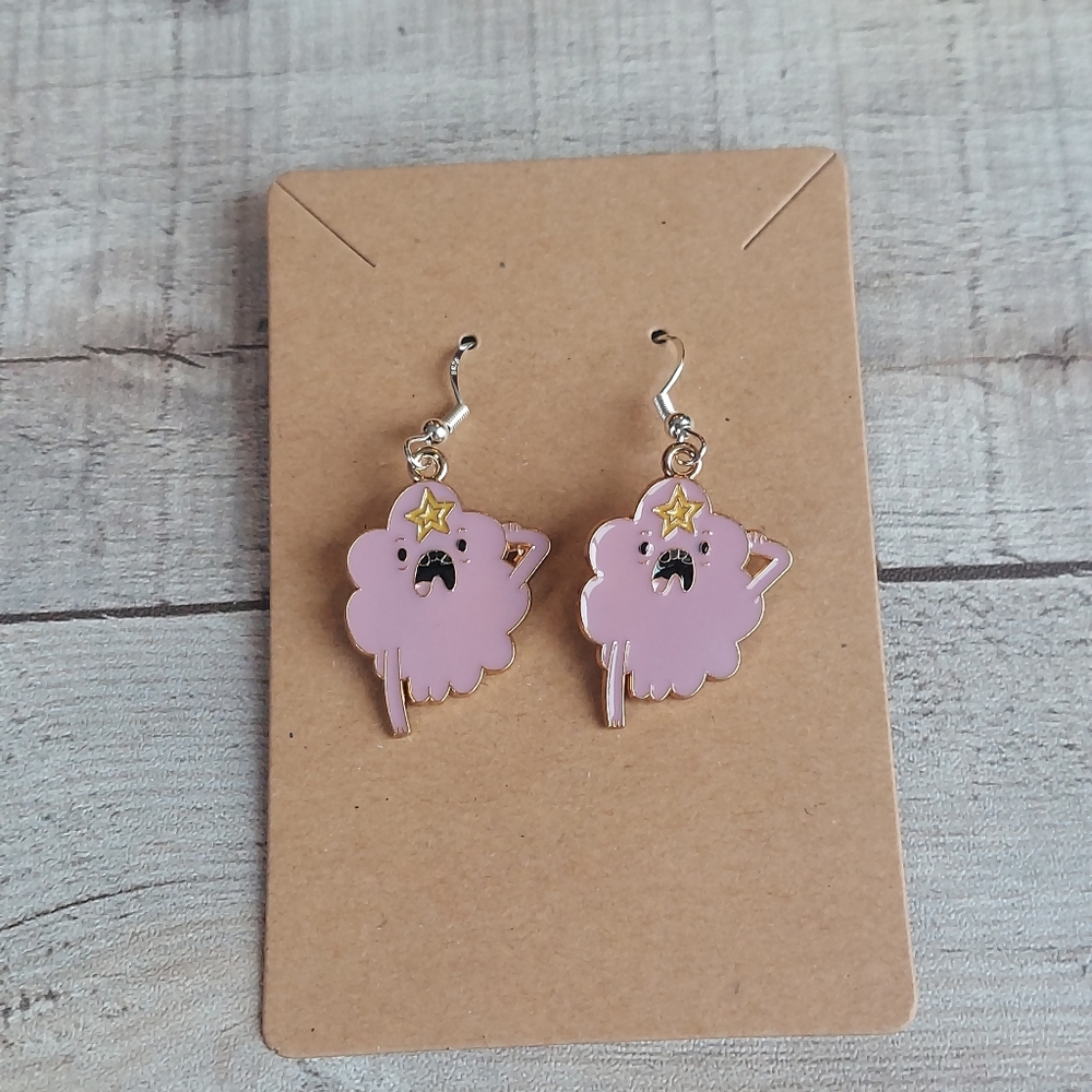Adventure Time Earrings Lumpy Space Princess